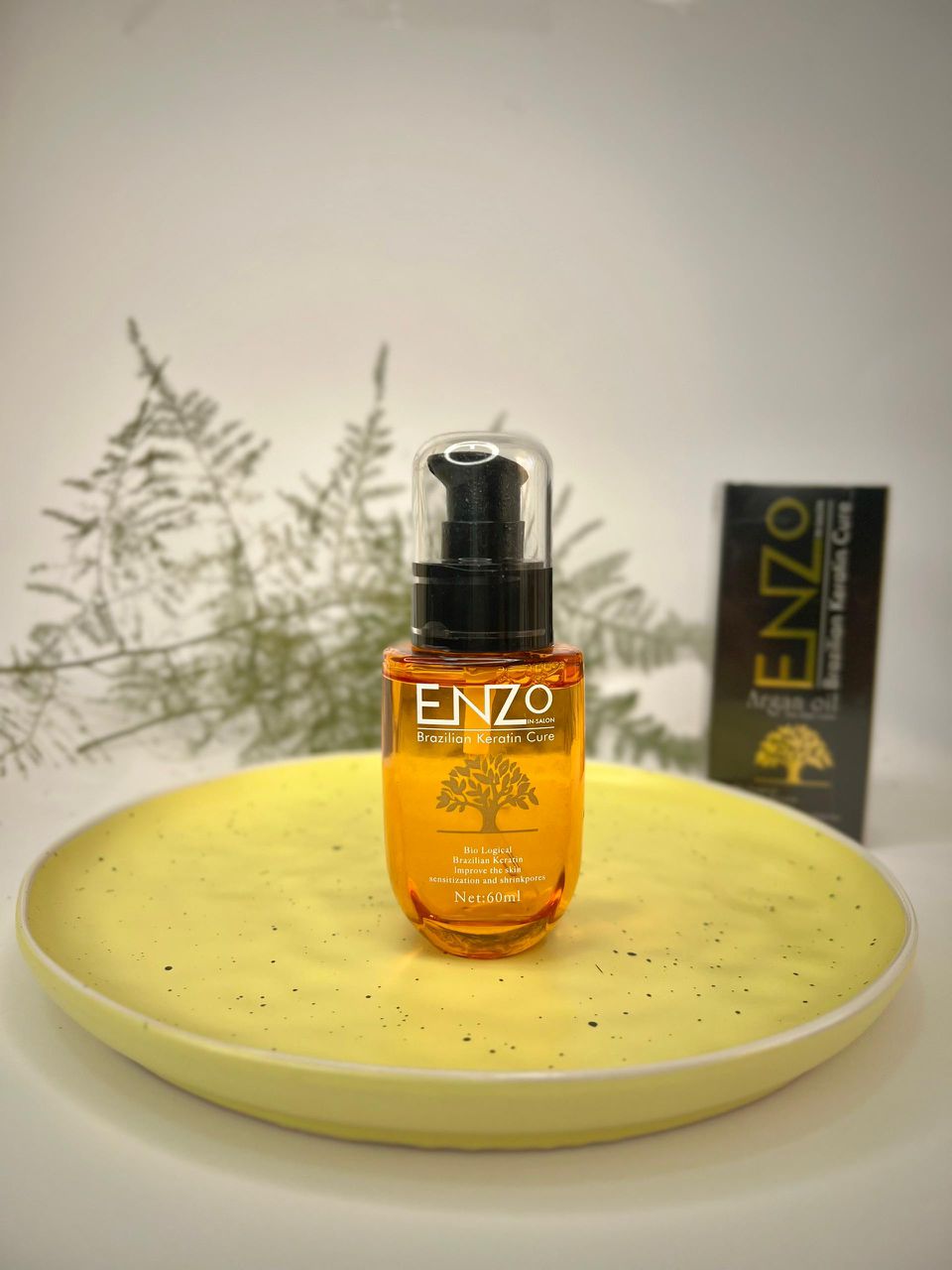 روغن مو انزو مدل آرگان حجم ۶۰ میلی لیتر حاوی کراتین